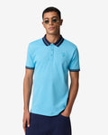 Jacquard Collar Polo - Blue