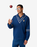 Cricket Ribbed Collar Sweatshirt - Blue