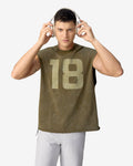 one8 Washed Tank Tee - Green