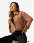 Pin High Trucker Jacket - Brown