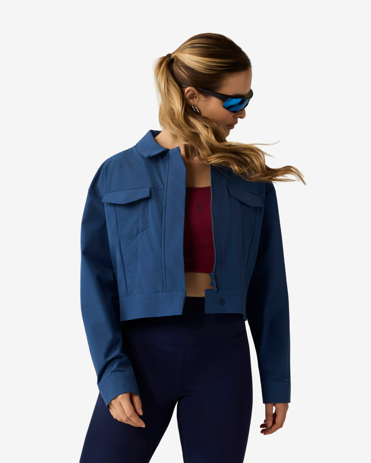 Pin High Trucker Jacket - Blue