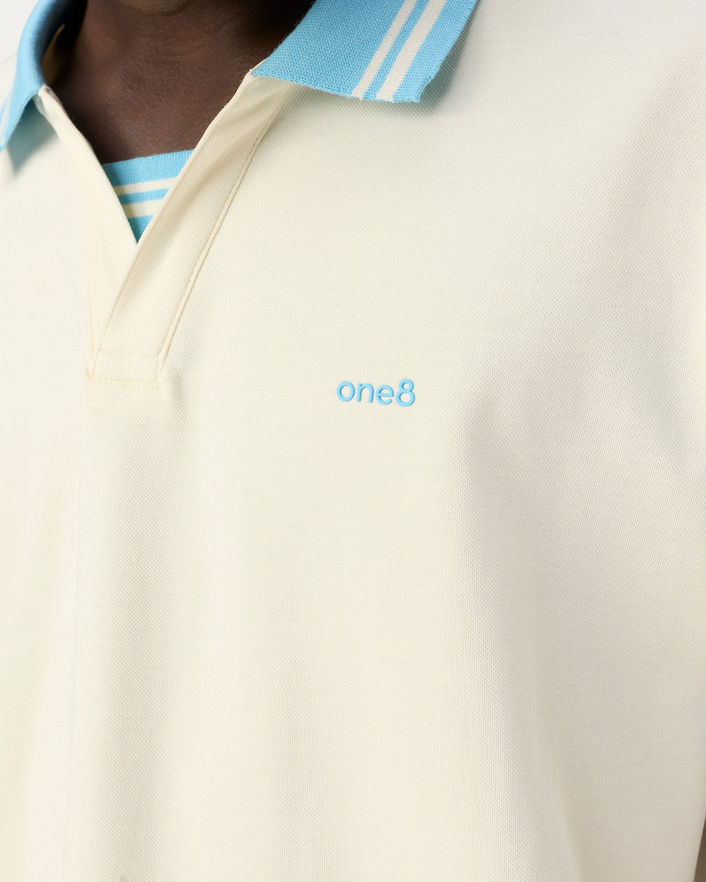 Jonny Collar Polo - White