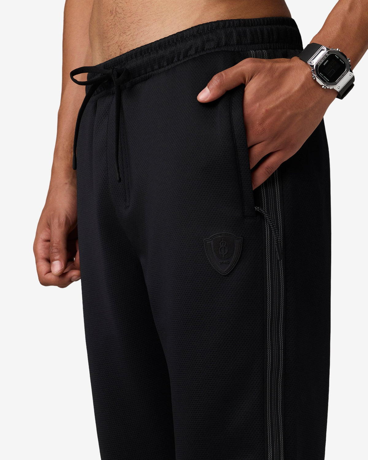Seam Stripe Pants Black Beauty