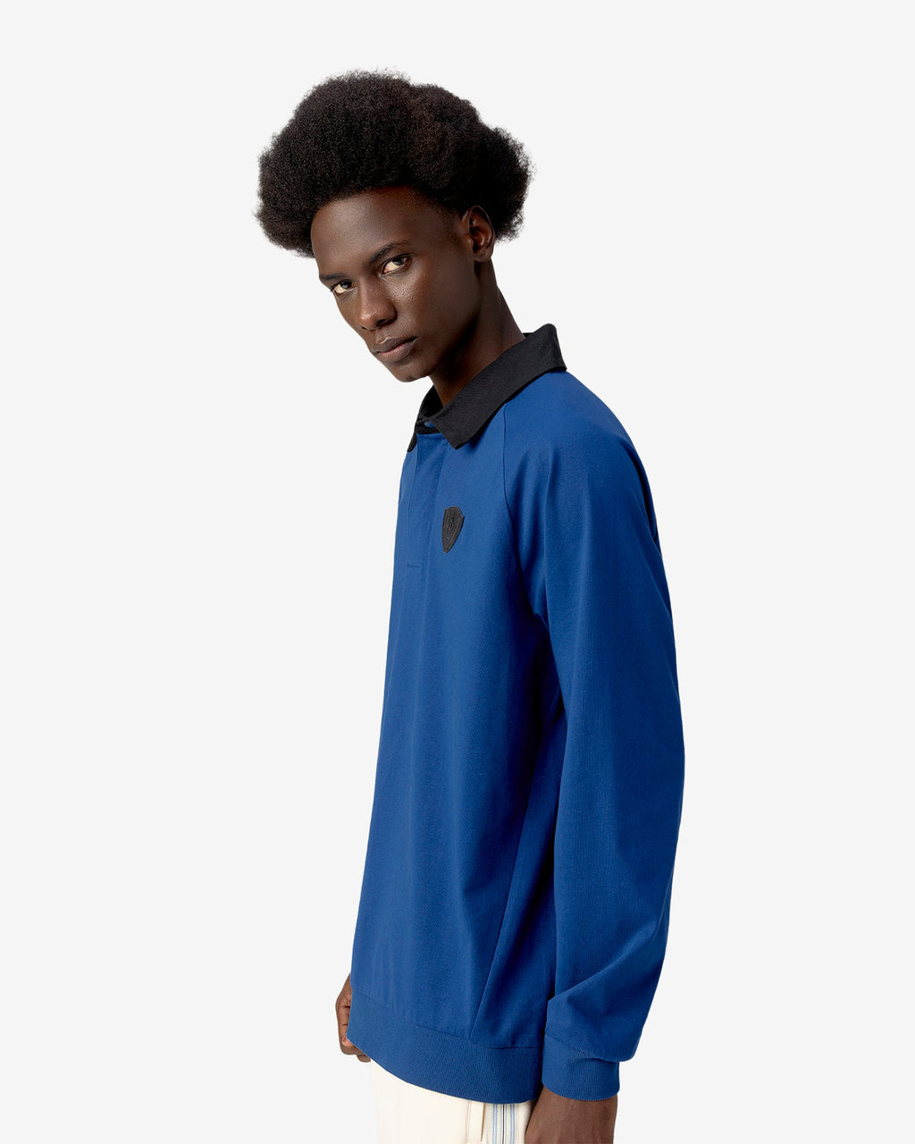 Strike Crest Full Sleeves Polo - Blue