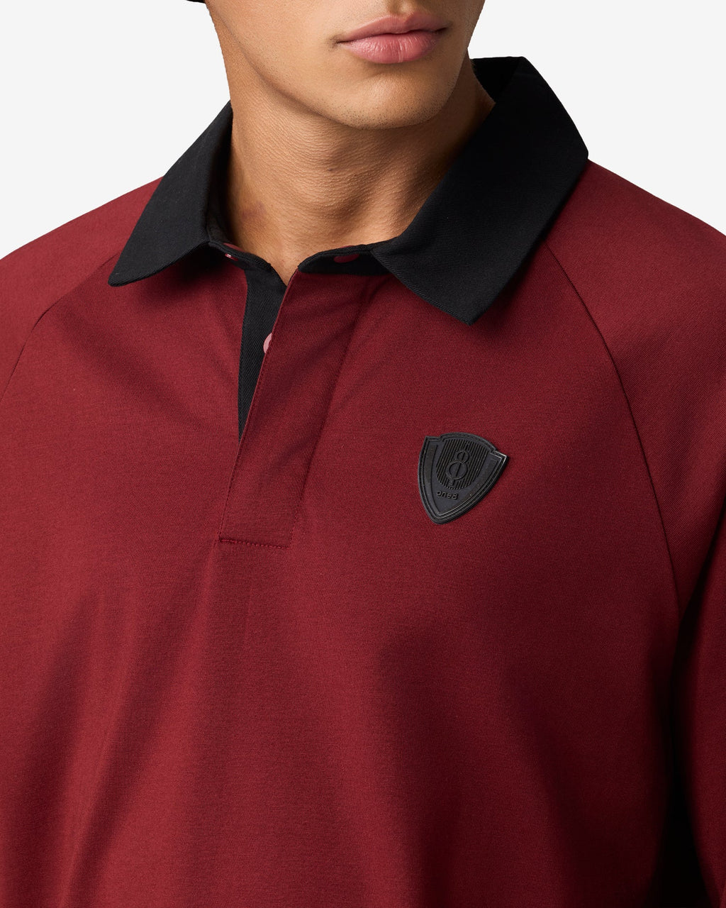 Strike Crest Full Sleeves Polo - Maroon