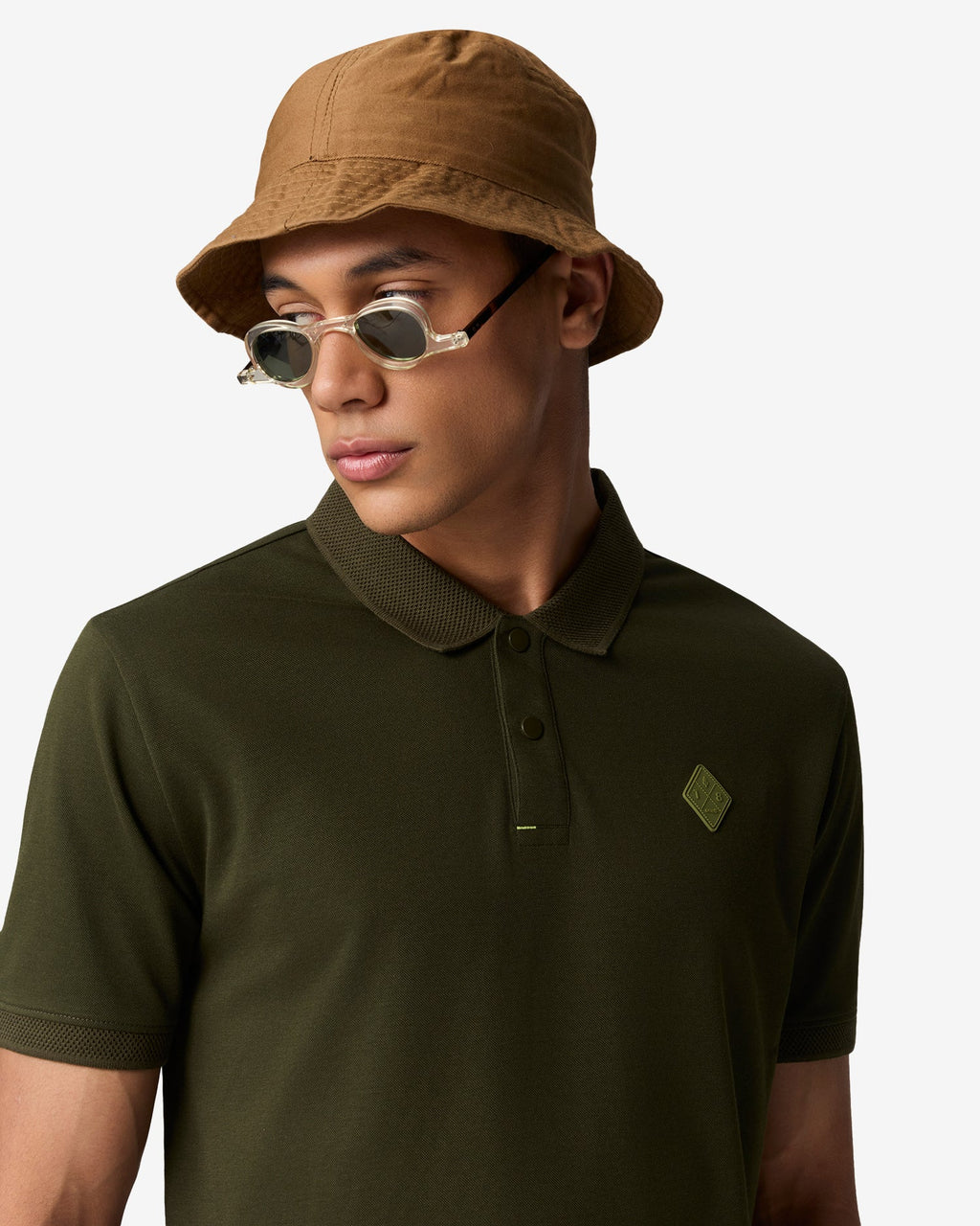 Dobby Collar Polo - Green