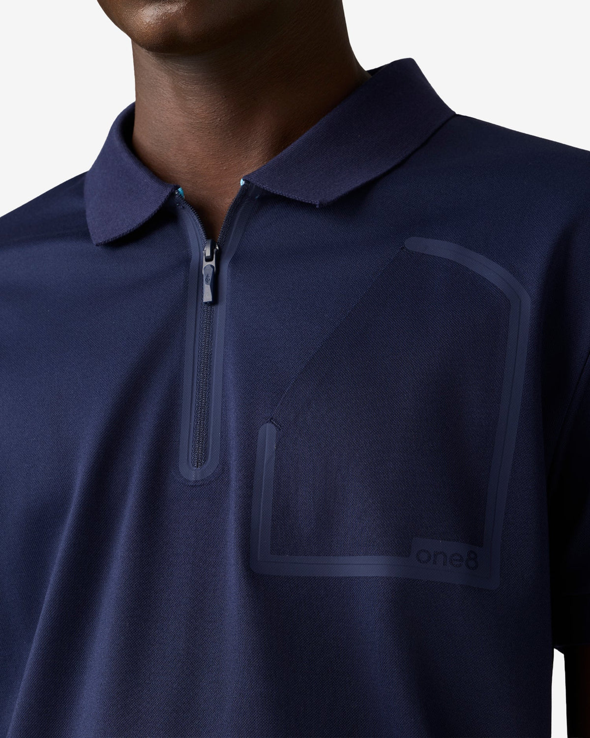 Bonded Pocket Polo - Dark Blue