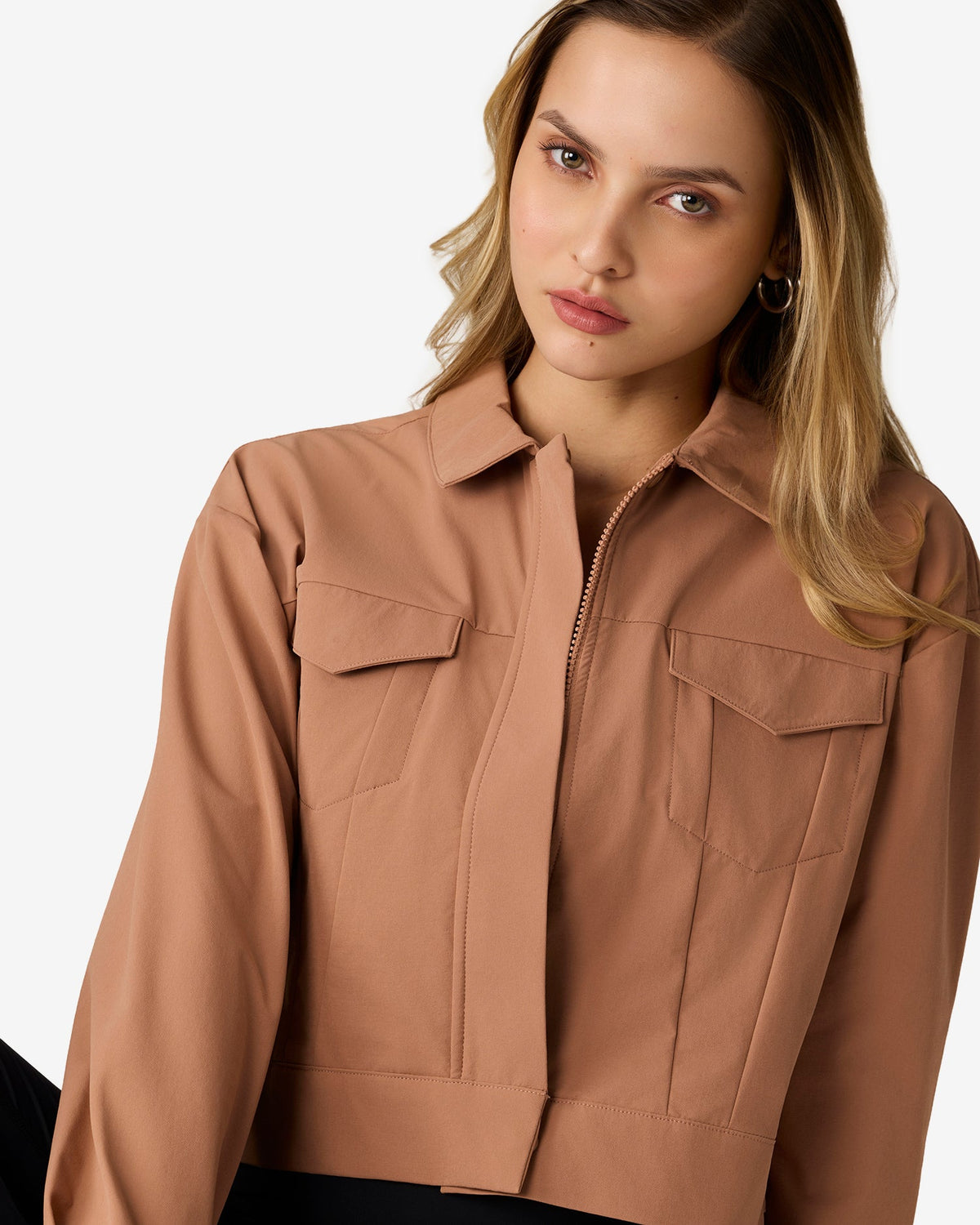 Pin High Trucker Jacket - Brown