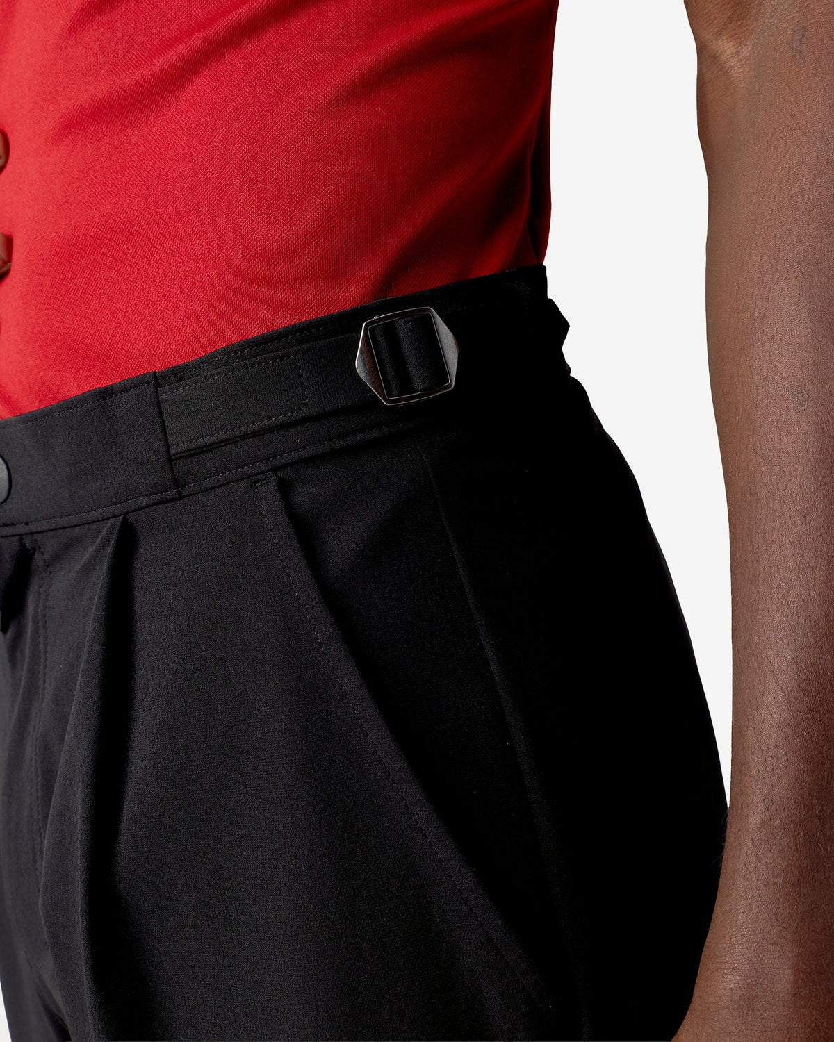 Vintage Buckle Pants - Black