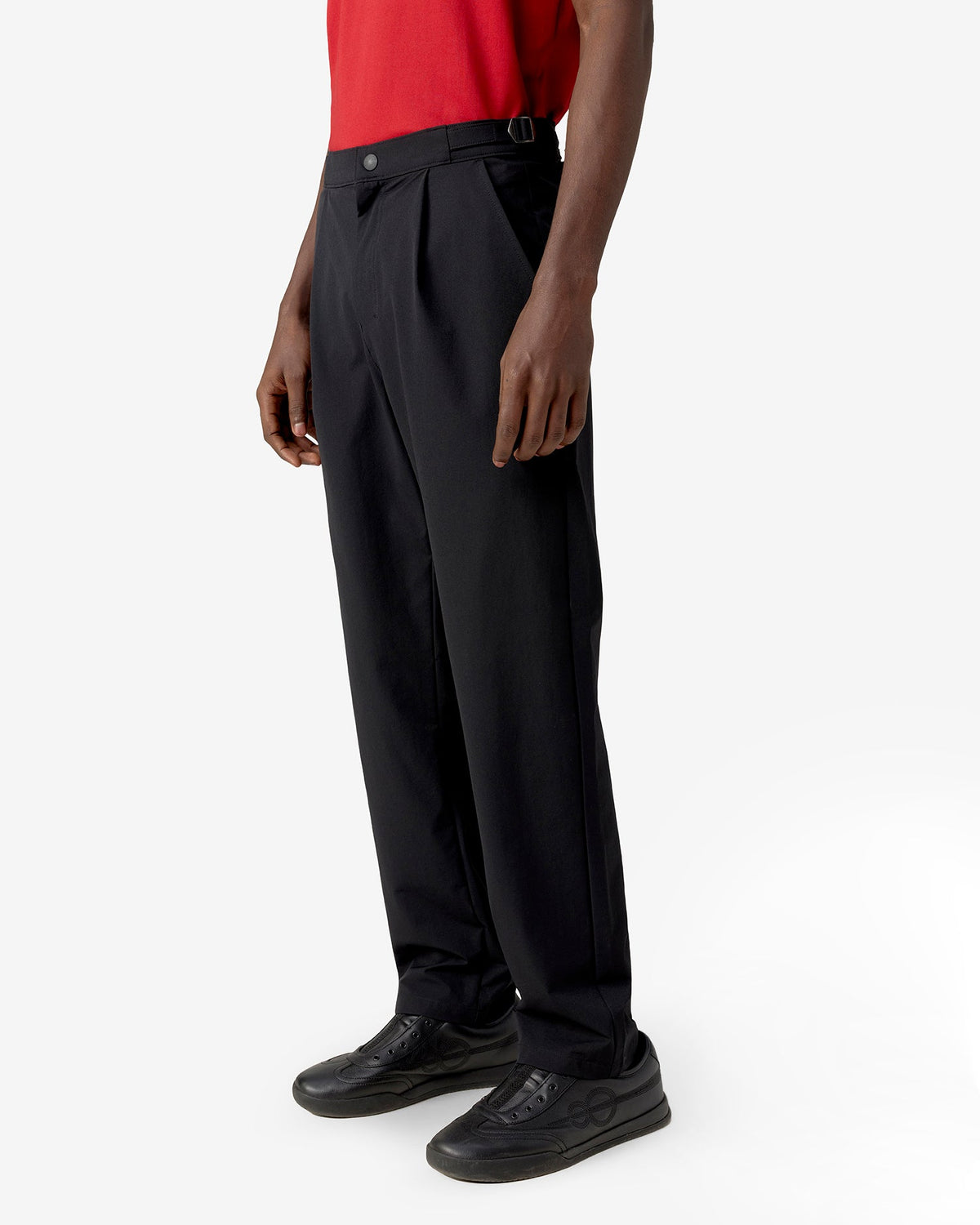 Vintage Buckle Pants - Black