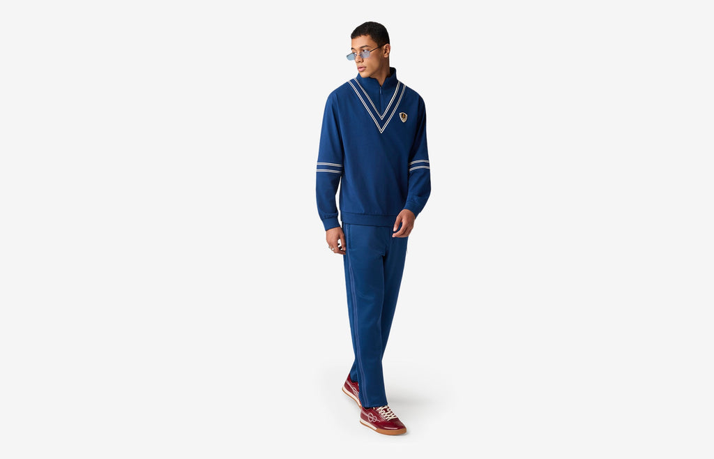 Seam Stripe Pants Estate Blue