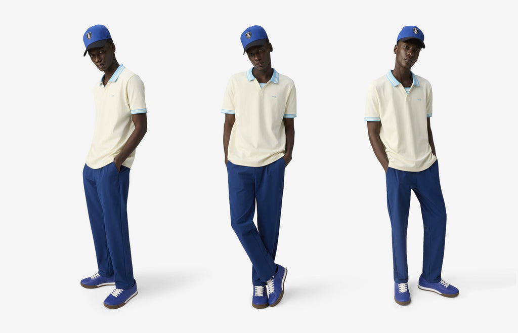 Jonny Collar Polo - White