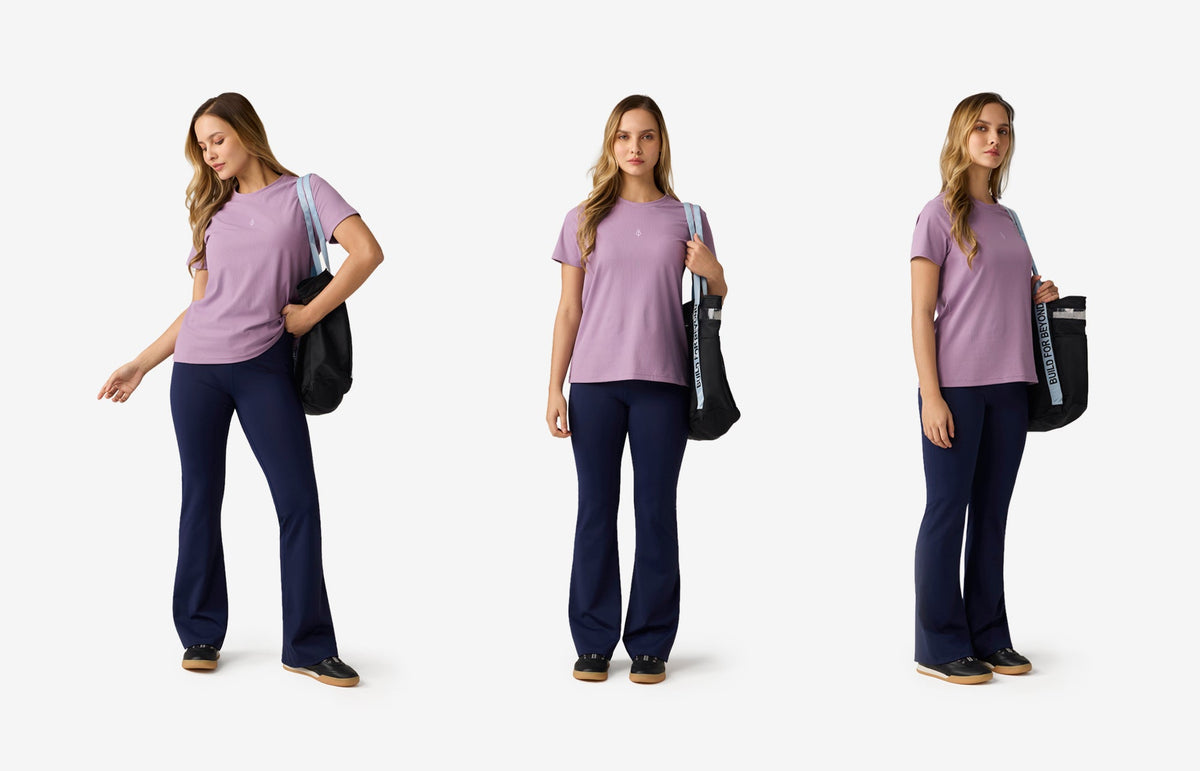Essentials Ribbed Tee - Pink