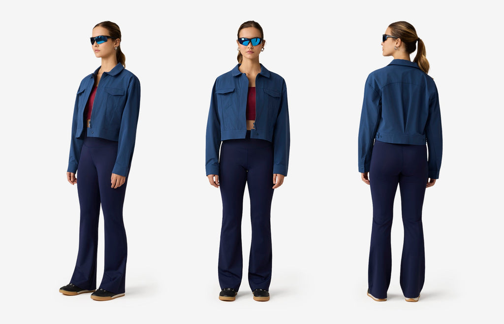 Pin High Trucker Jacket - Blue