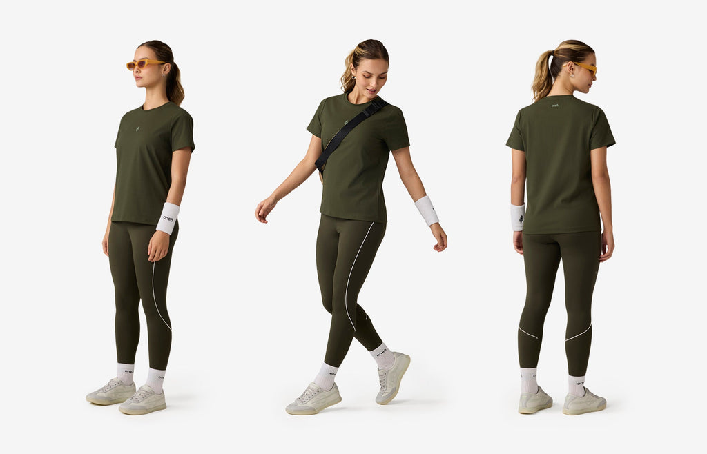 Essentials Ribbed Tee - Green
