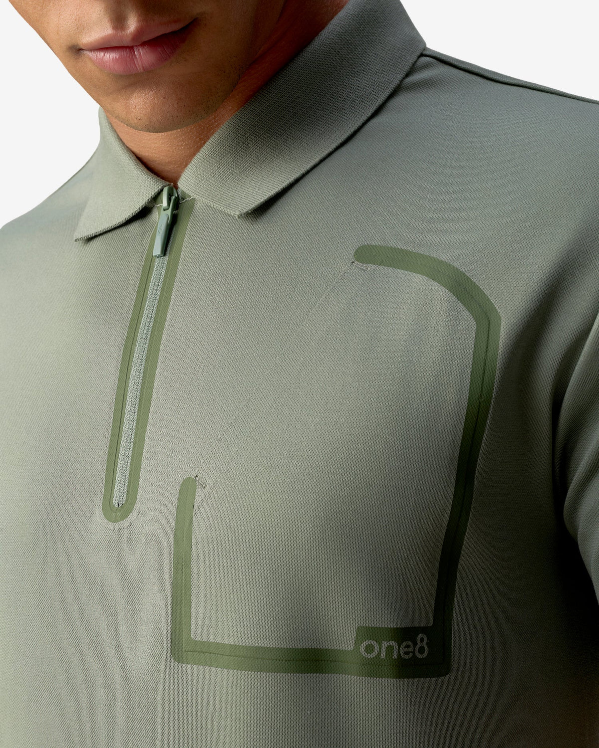 Bonded Pocket Polo - Green