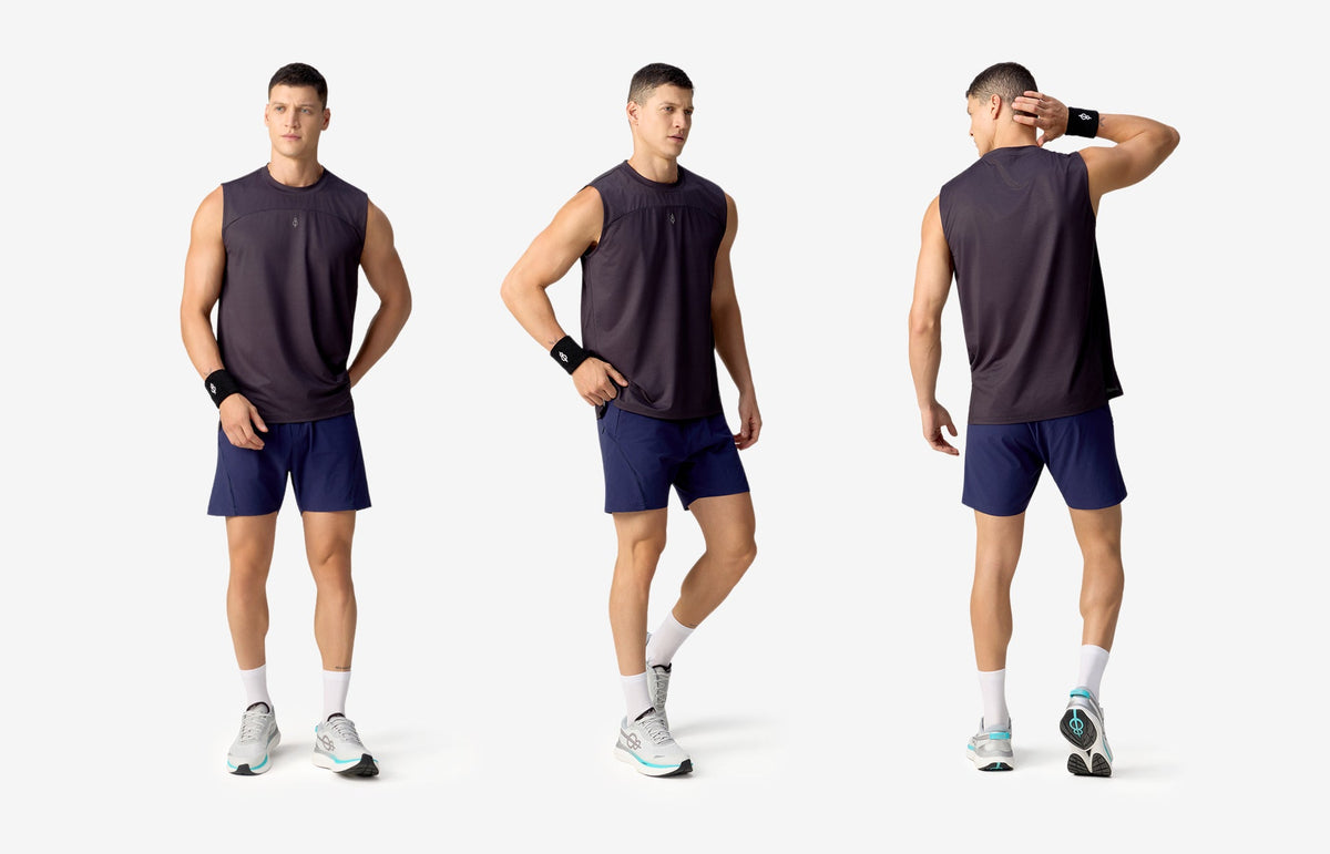 Sonic Curve Woven Shorts - Dark Blue