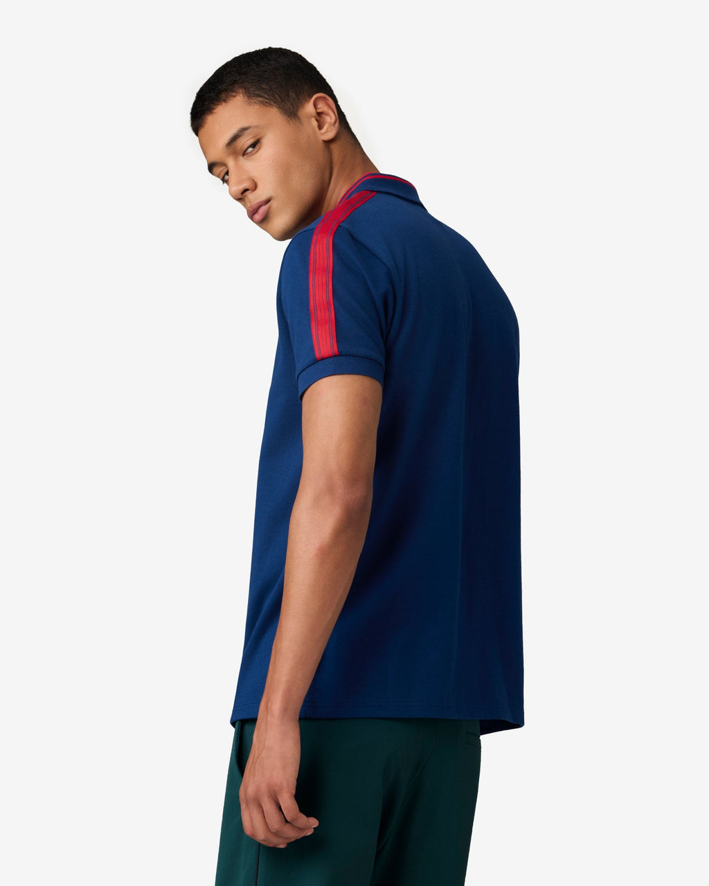 Seam Stitch Polo - Blue