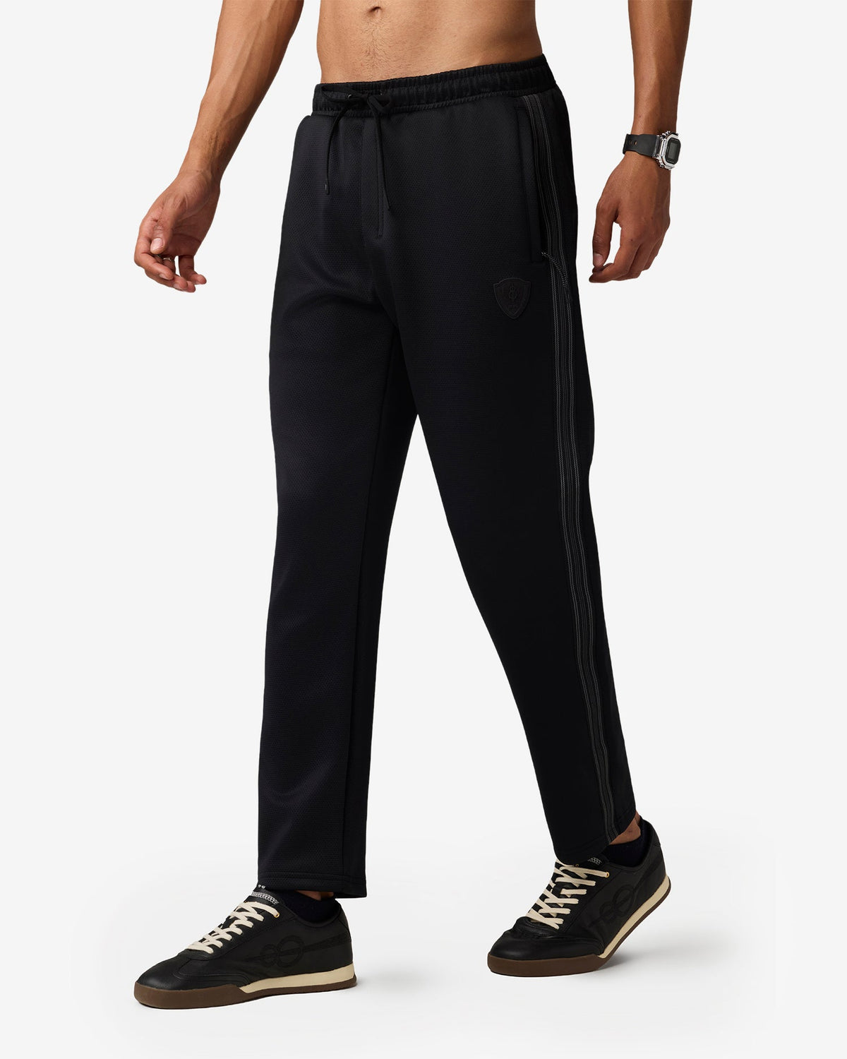 Seam Stripe Pants Black Beauty