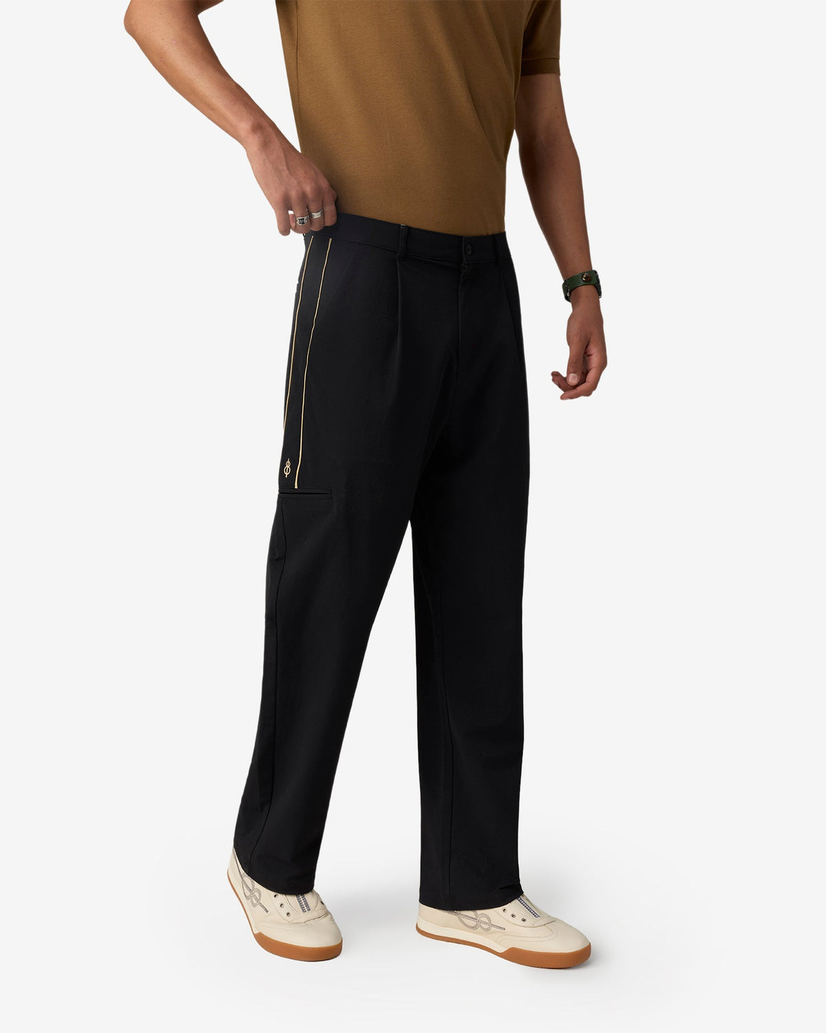 Woven Cargos Black Beauty
