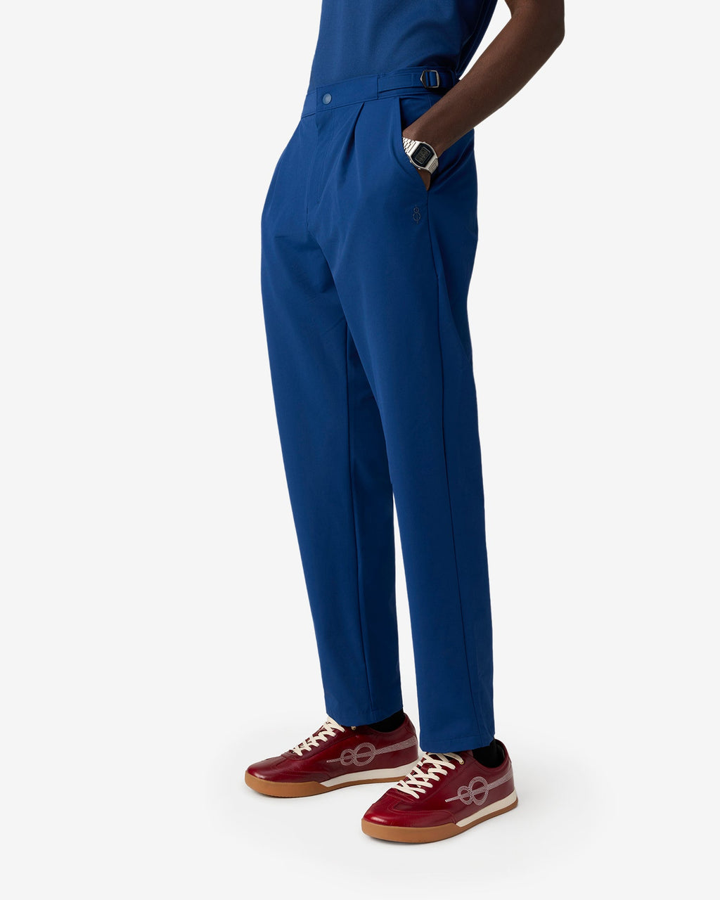 Vintage Buckle Pants - Blue