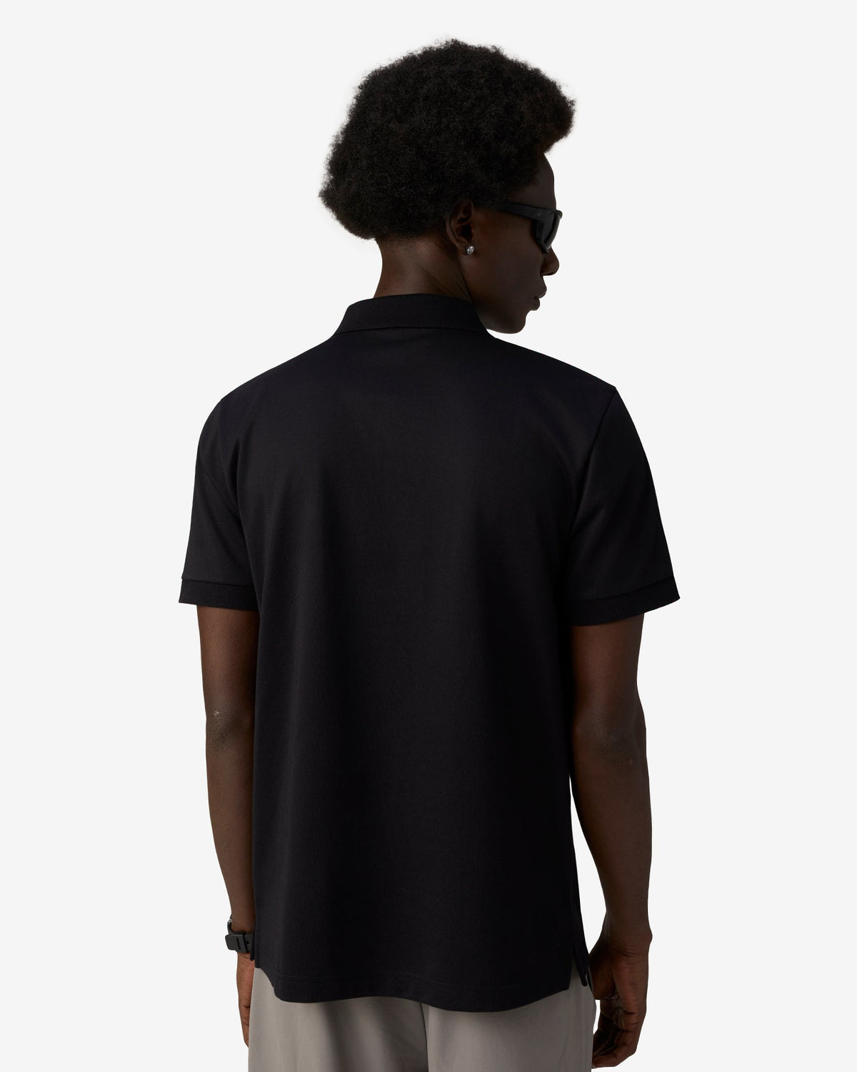 Bonded Pocket Polo - Black