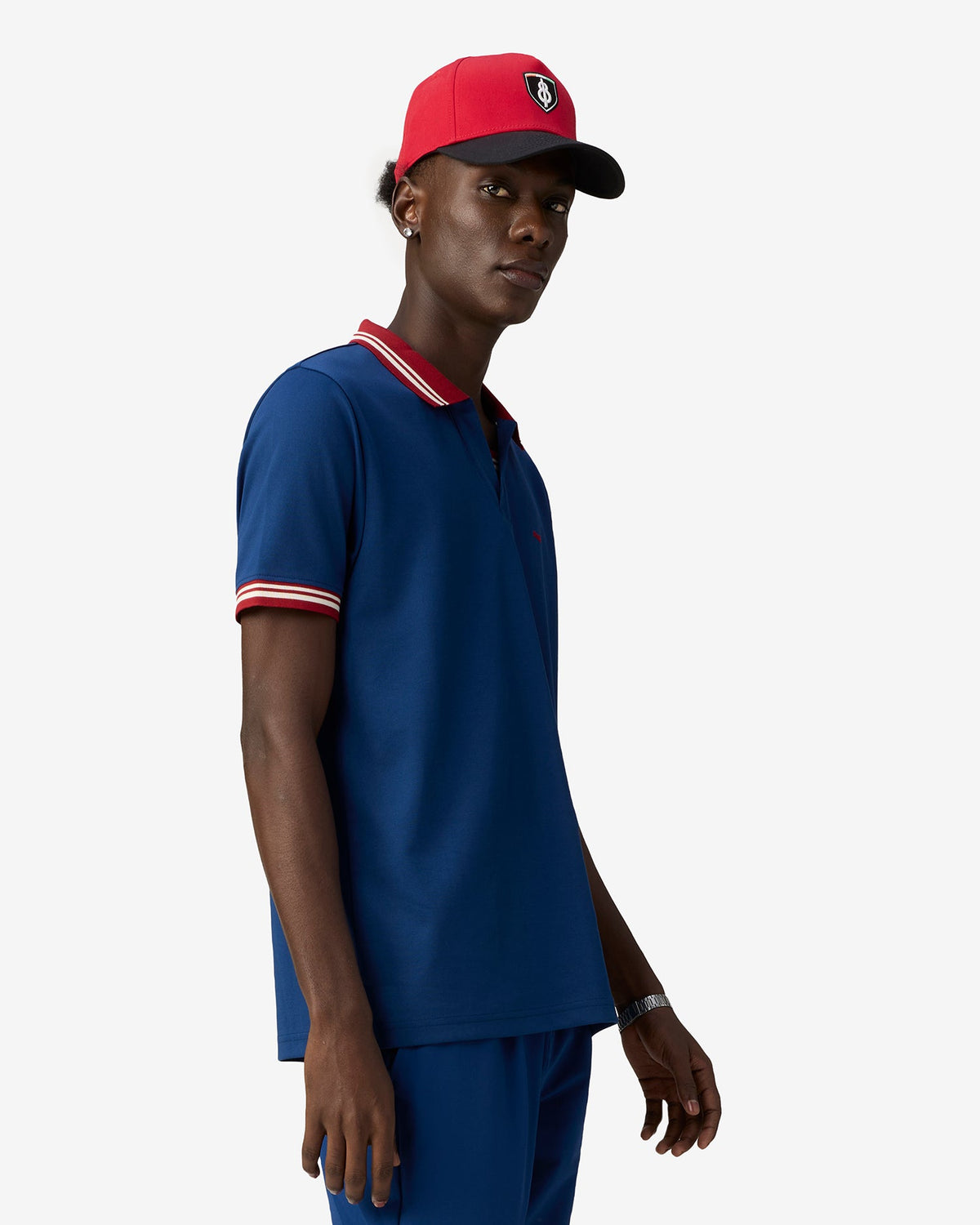 Jonny Collar Polo - Blue