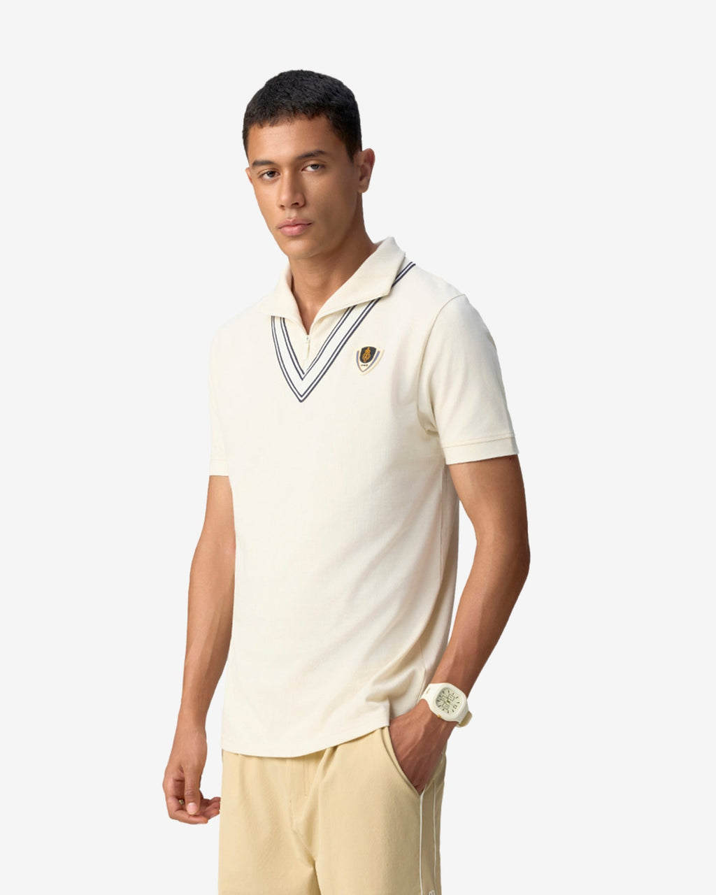 Cricket Club Polo - White