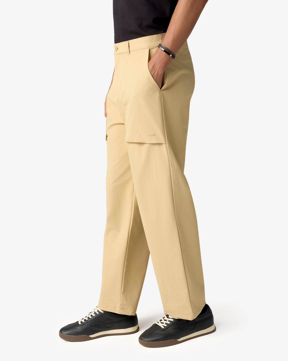 Pin High Pants - Beige