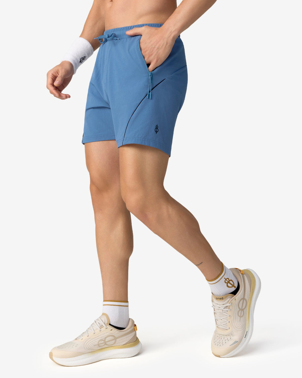 Sonic Curve Woven Shorts - Blue