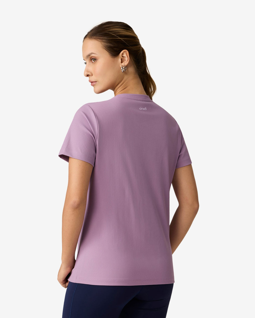 Essentials Ribbed Tee - Pink