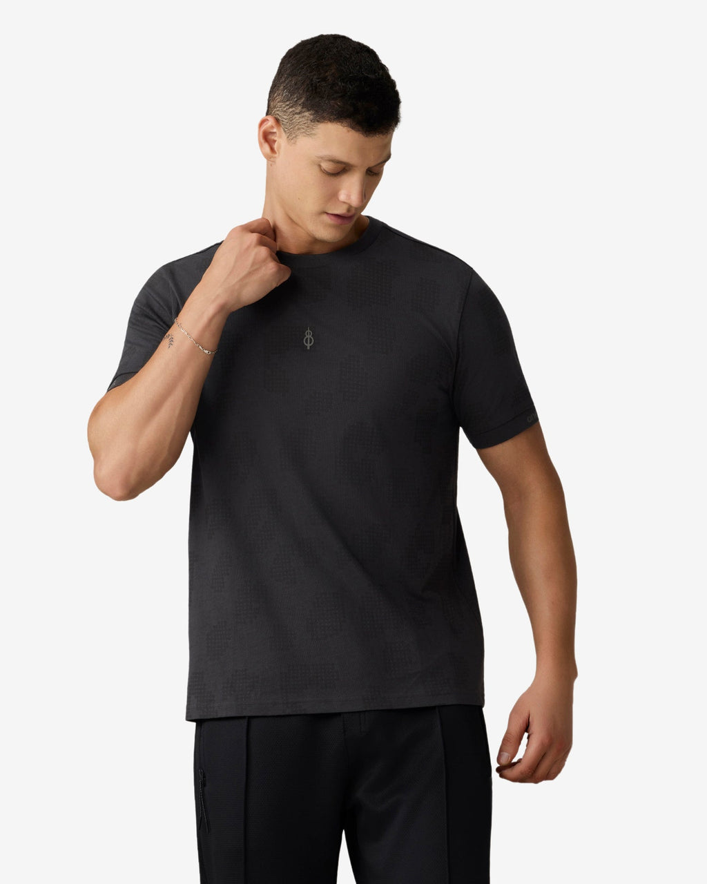 Boom Logo AOP T-Shirt Pinstripe - Grey