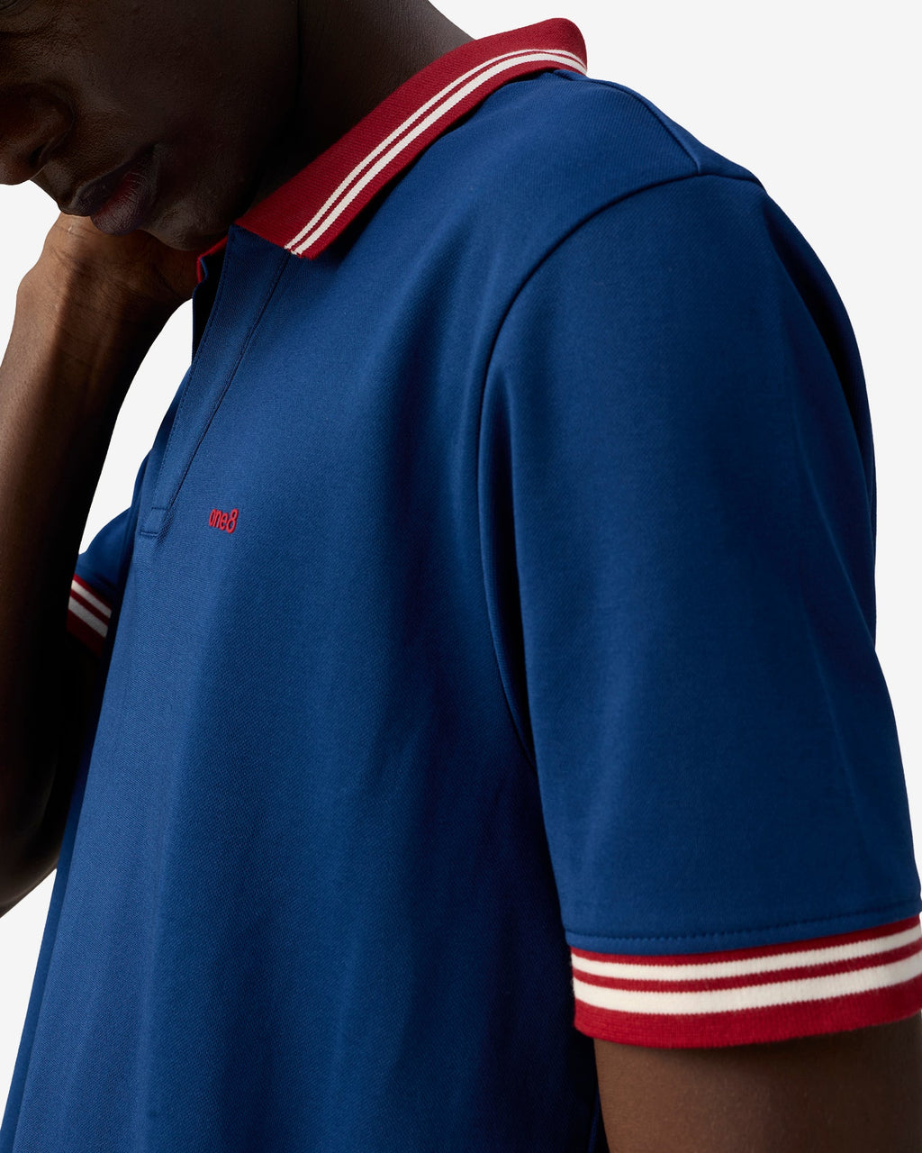 Jonny Collar Polo - Blue