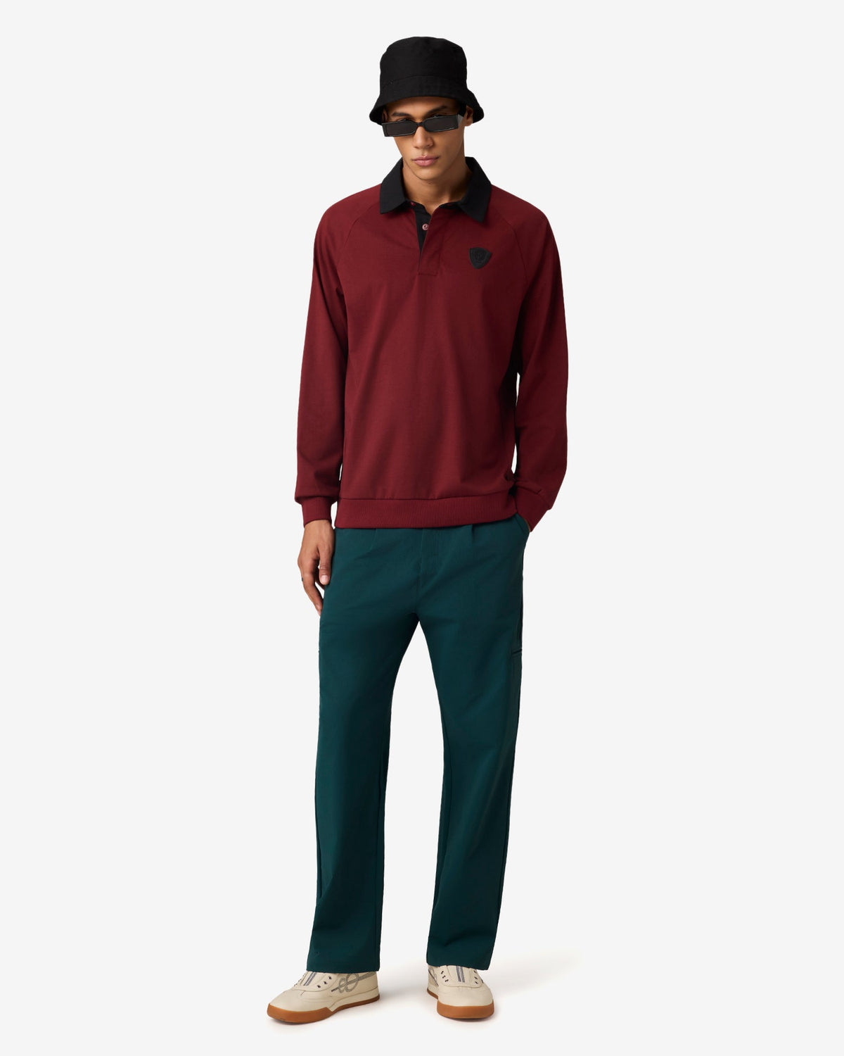 Strike Crest Full Sleeves Polo - Maroon