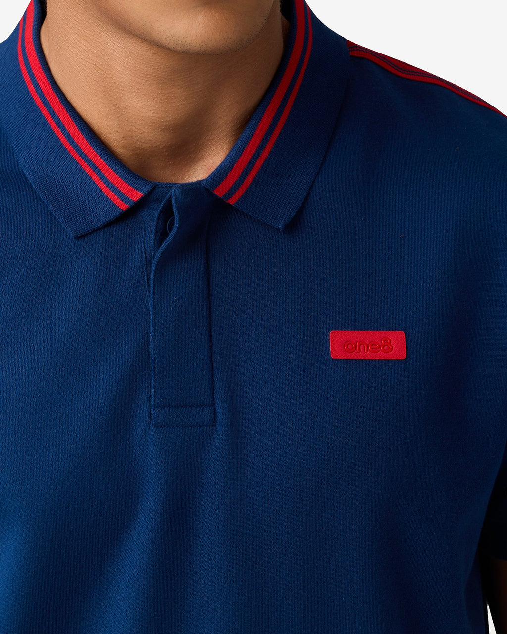 Seam Stitch Polo - Blue