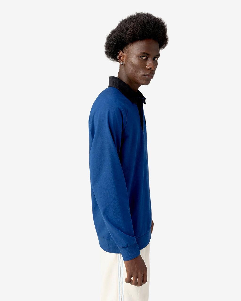 Strike Crest Full Sleeves Polo - Blue