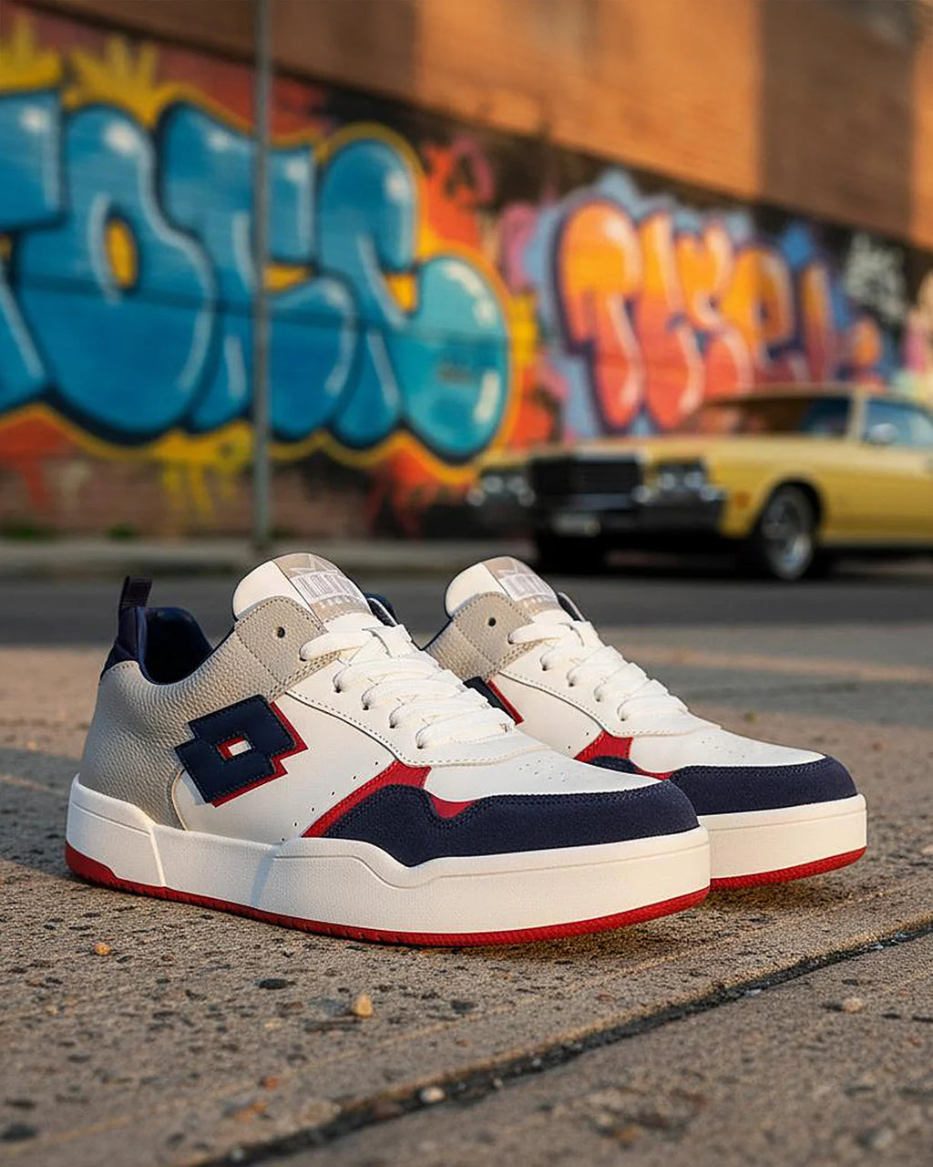 Hoop Star OG - Mood Indigo-Racing Red-Pure White