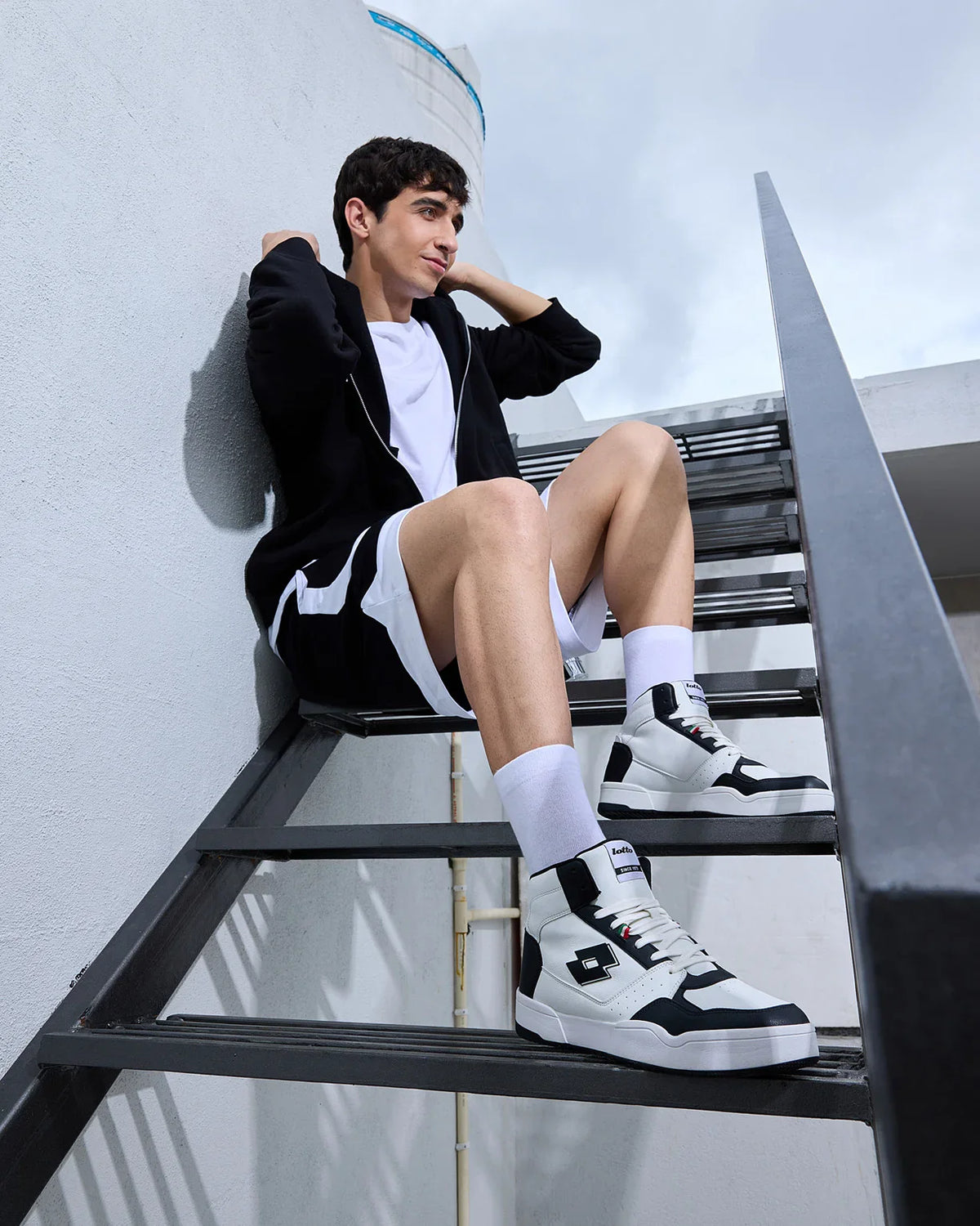 Hoop Star Urbano High - Star White-Black Beauty