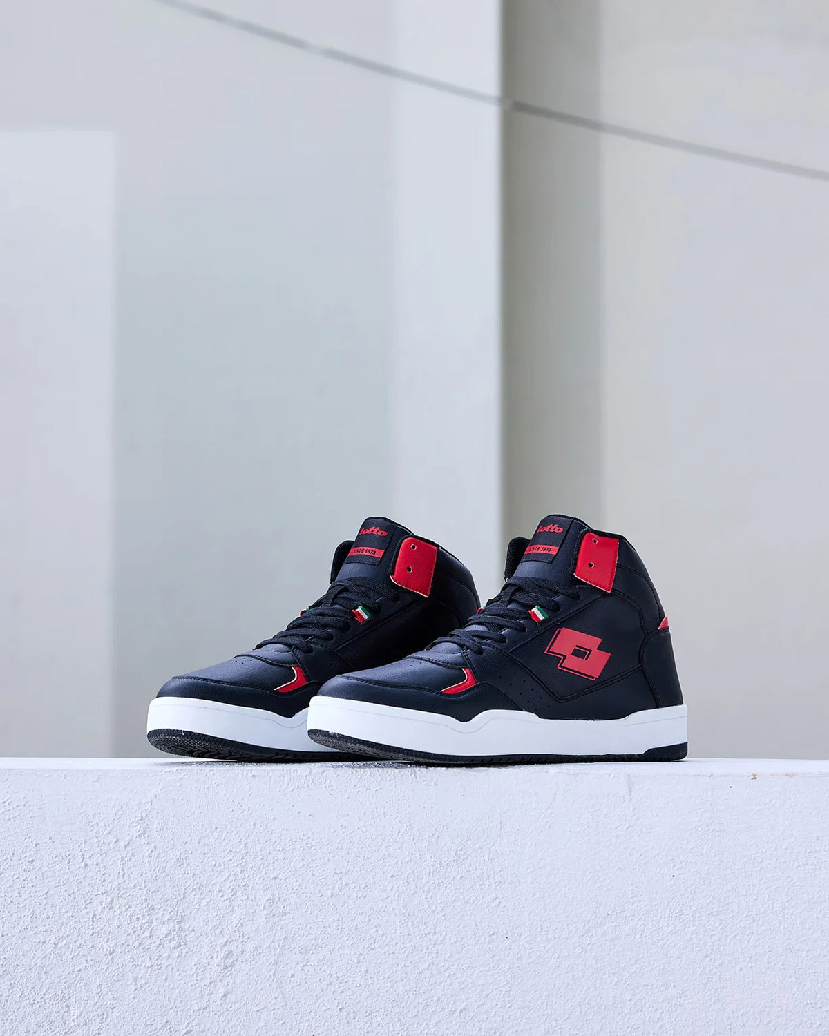 Hoop Star Urbano High - Black Beauty-Rococco Red