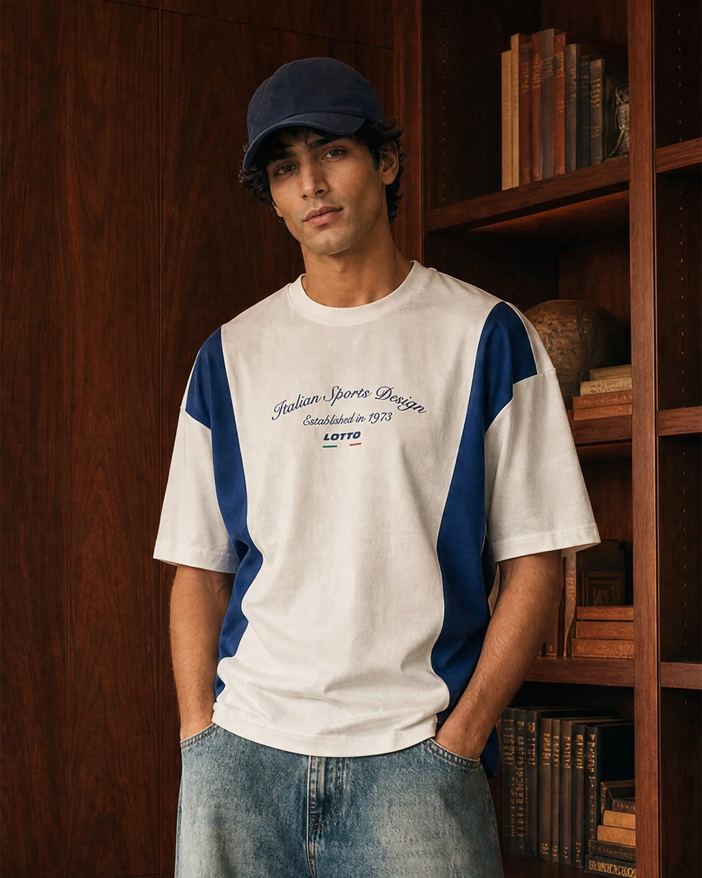 Colourblock Tee - Bright White