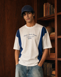 Colourblock Tee - Bright White
