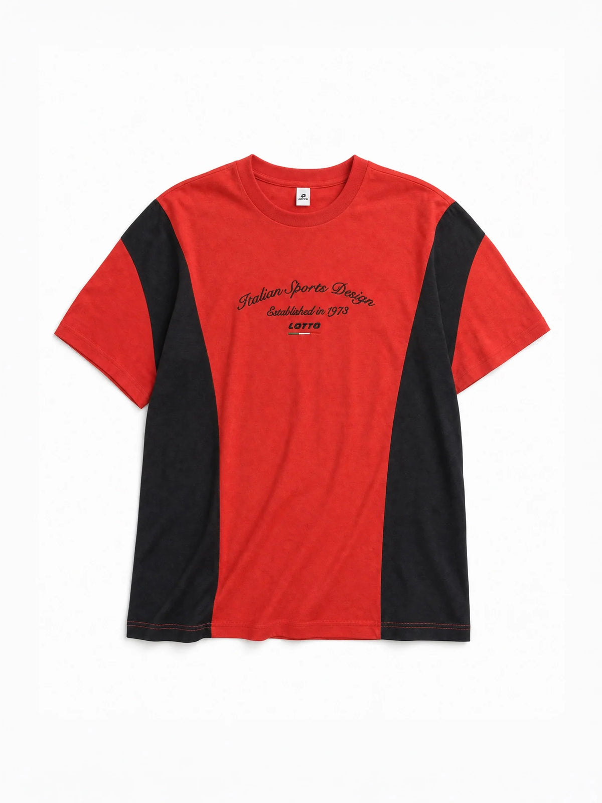 League Colourblock Tee - Molten Lava