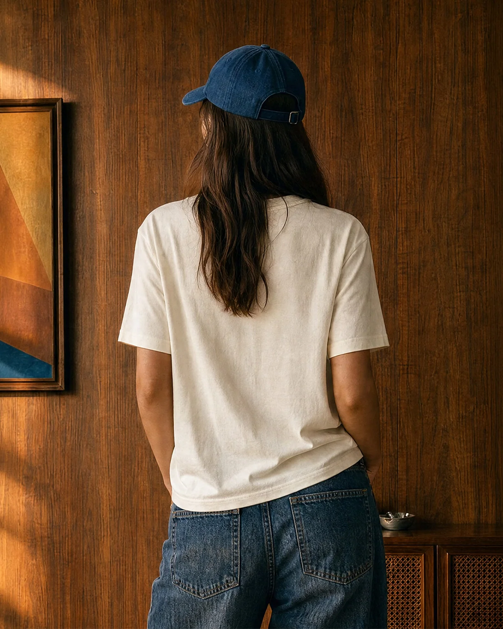 Courtline Flocked Tee - Star White