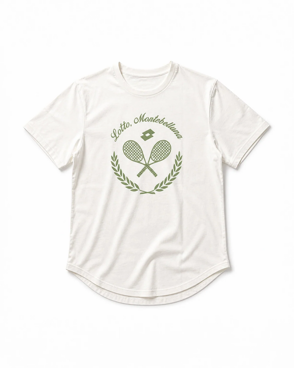 Courtline Flocked Tee - Star White