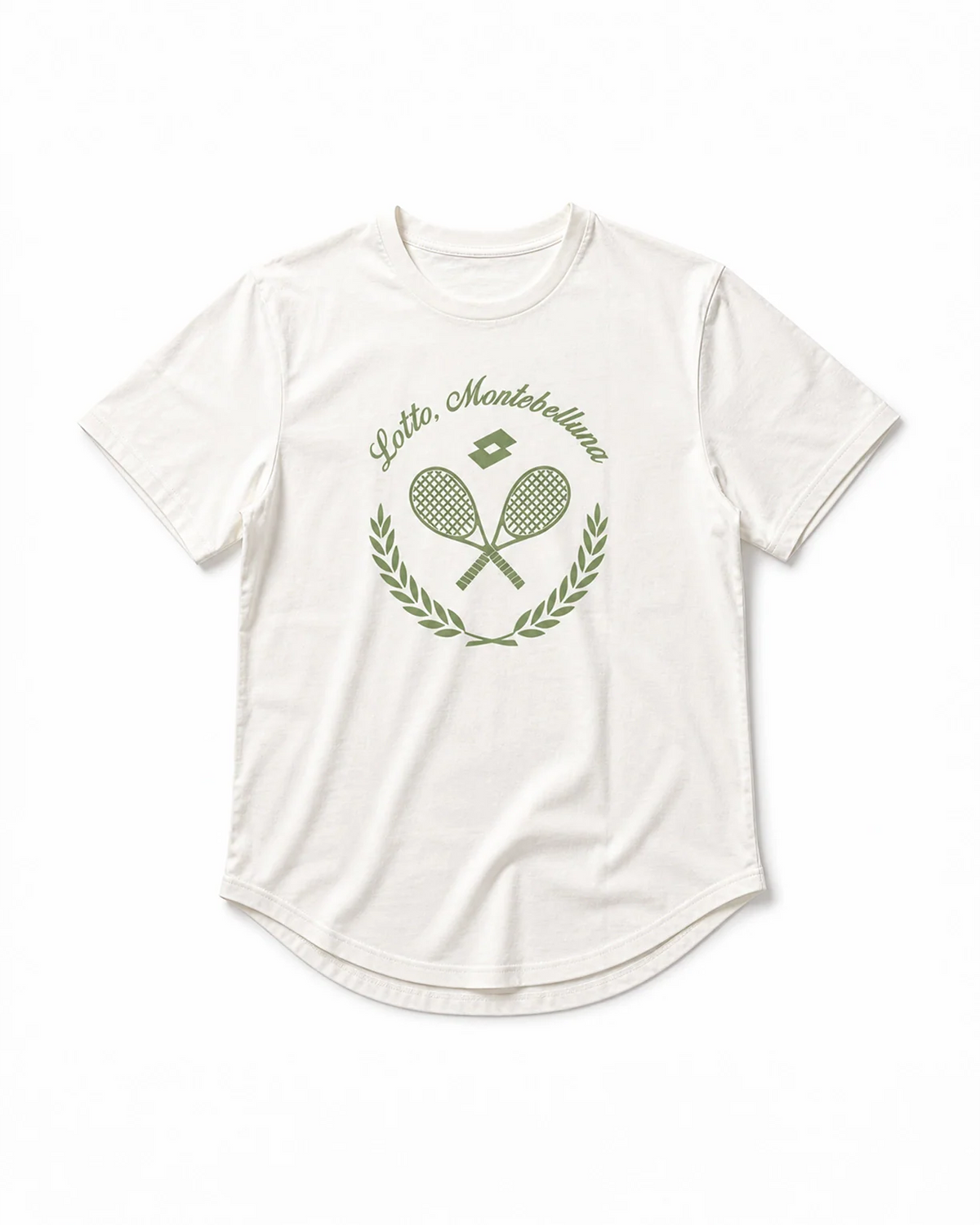 Courtline Flocked Tee - Star White
