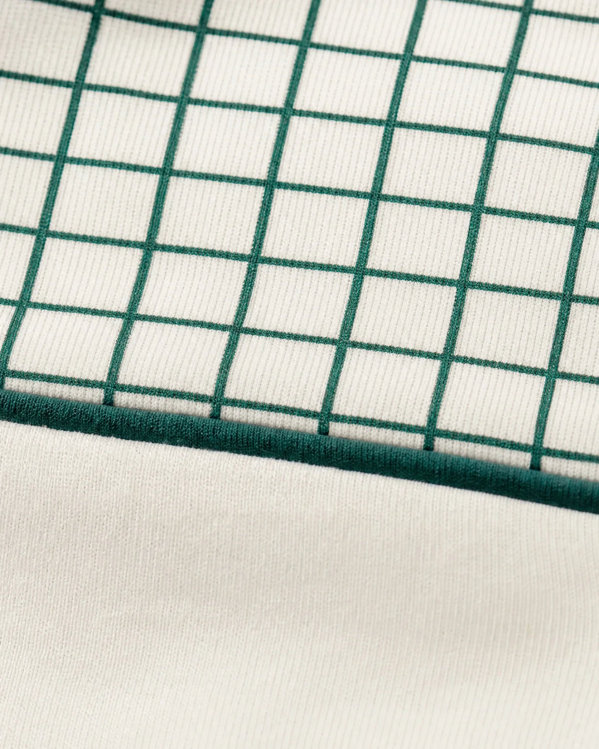Courtline Checkered Colour Block Tee - Star White
