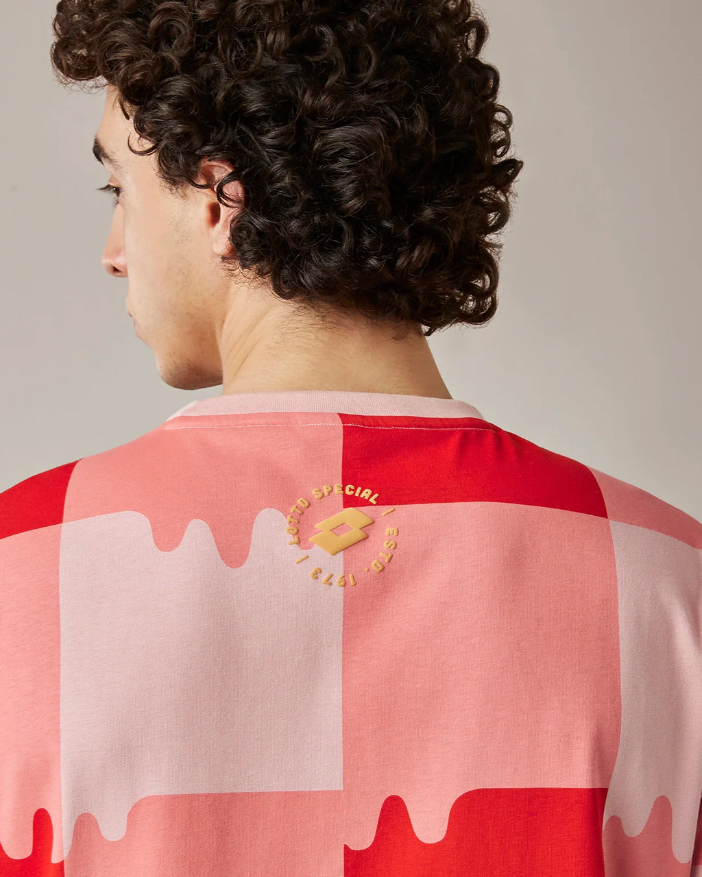 Melt Gingham Tee - Heat Wave