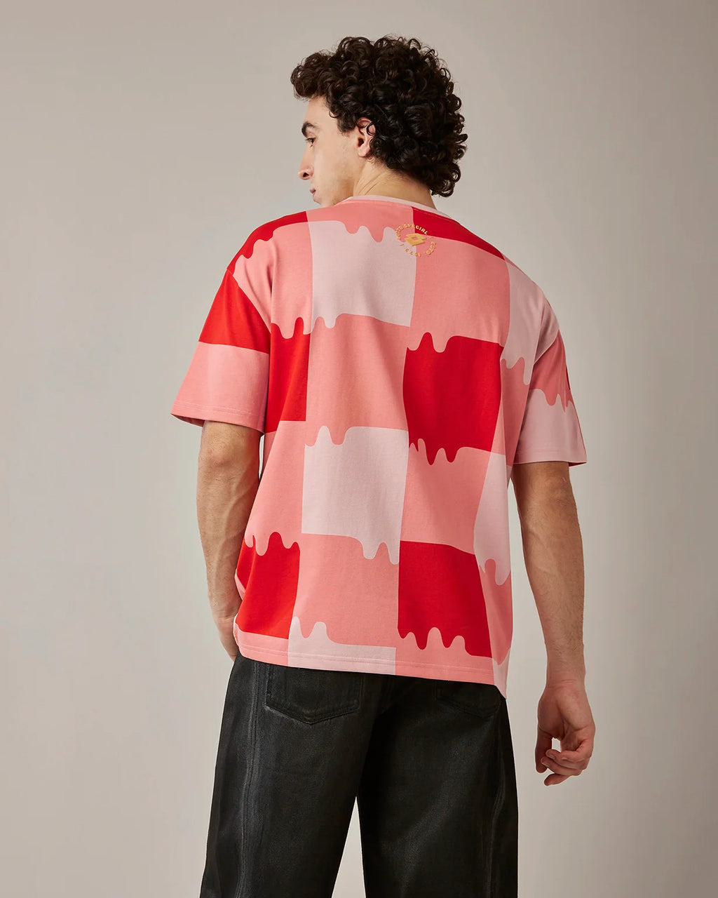 Melt Gingham Tee - Heat Wave
