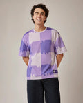 Melt Gingham Tee - Liquid Fire