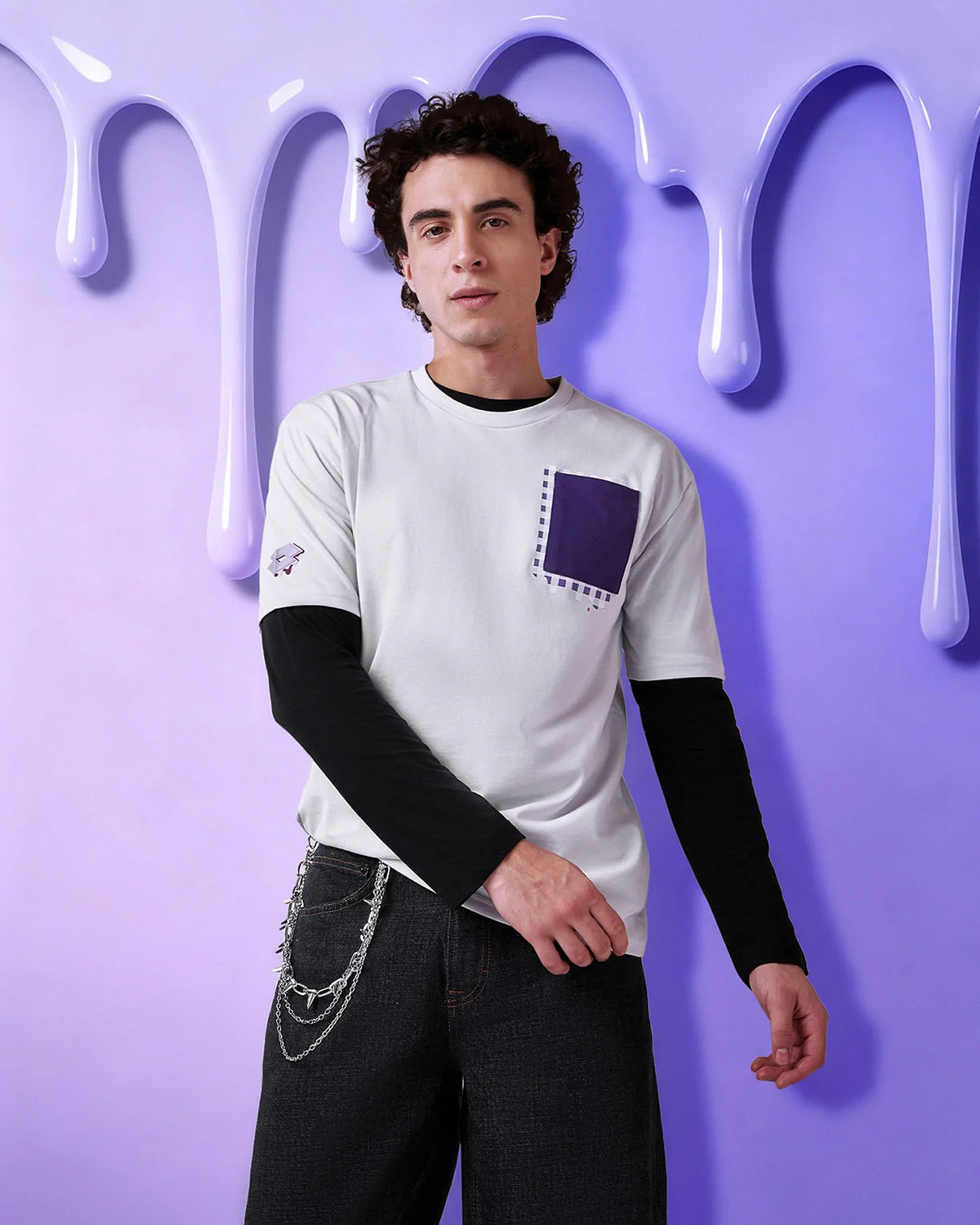 Melt Pocket Tee - Liquid Fire